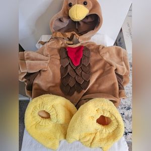 Build A Bear Turkey Outfit RARECostume Clothes Thanksgiving Hood Body Feet Clean